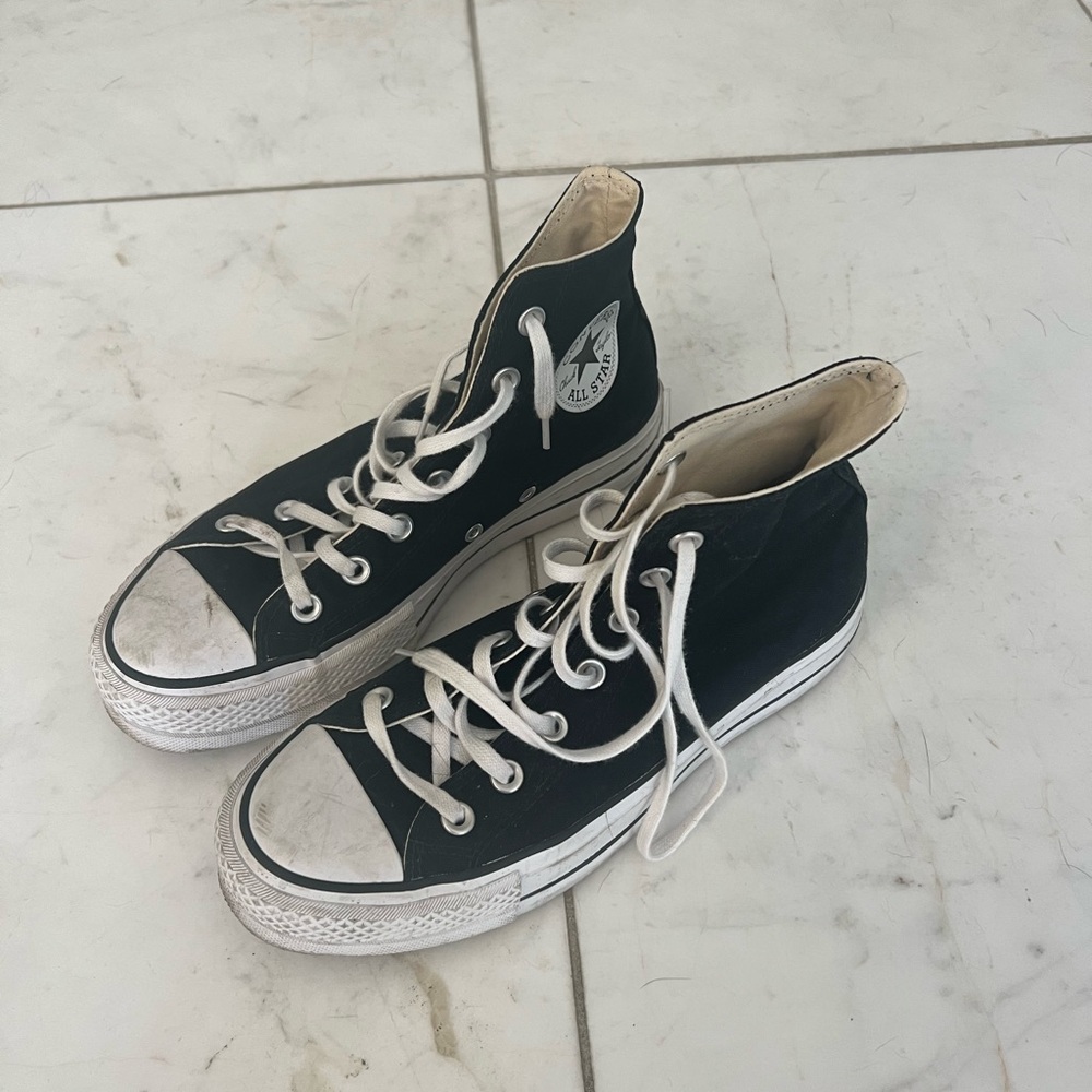 Converse platform high top sneakers